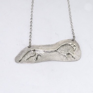 \SIlver white horse pendant